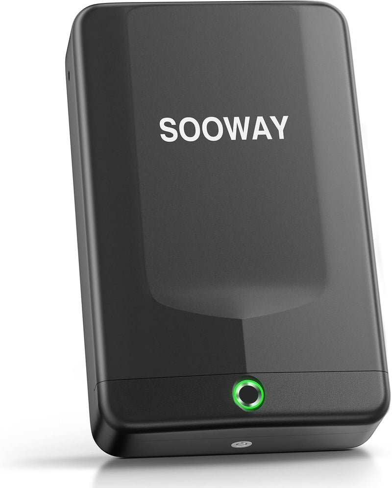 SOOWAY Gun Safe, Small Pistol Safe Biometric Gun Safe for Handgun, Portable Fingerprint Quick Access Gun Lock Box for Car Travel Nightstand Bedside - Image 1